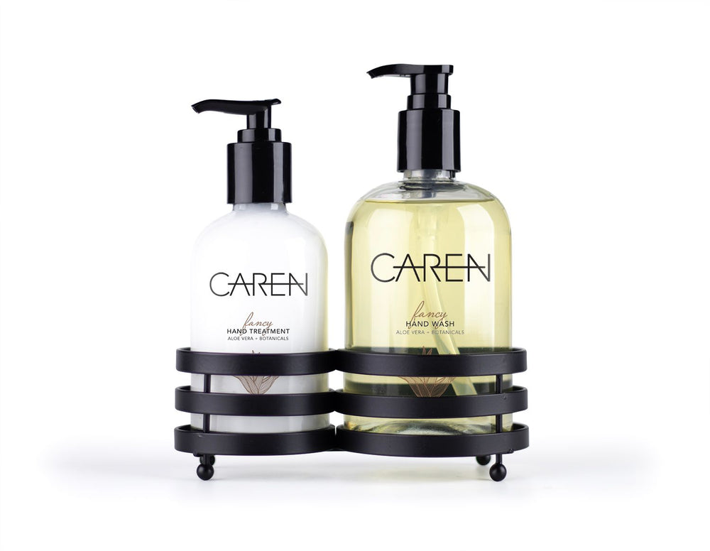 Caren Sink Set Duo - Fancy Glass Bottles