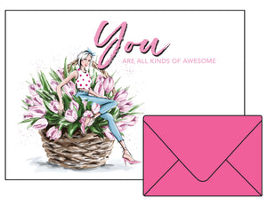 Flat Notecards - You are All Kinds of Awesome
