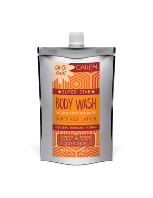 Caren Body Wash | Dazzle | Orange 3 oz Pouch