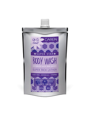 Caren Body Wash | Loved | Purple 3 oz Pouch