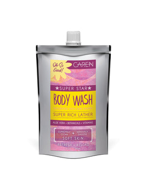 Caren Body Wash | Loved | Yellow 3 oz Pouch