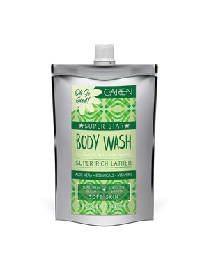 Caren Body Wash | Pearl | Green 3 oz Pouch