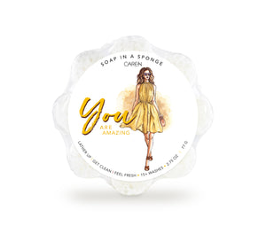 Caren Soap Sponge | You Are Amazing | Seaside