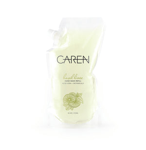 Caren Hand Wash - Basil Lime - 22 oz Refillable Pouch