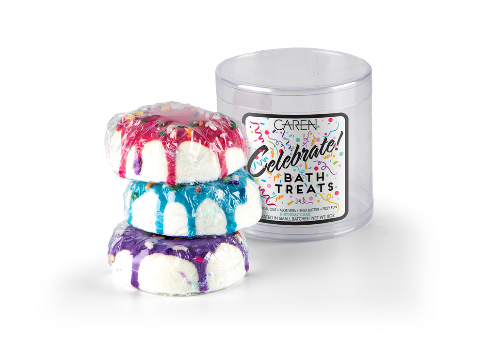 NEW! Caren Bath Treats | CELEBRATION Treats | Birthday Cake Scent