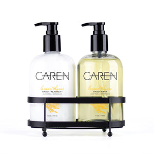 Caren Sink Set Duo - Lemon Thyme - 14 oz Glass Bottles