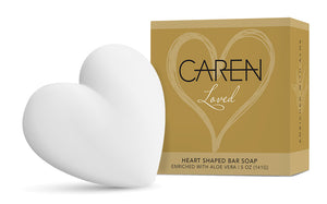 Caren Heart Shaped Bar Soap - Loved - 5 oz