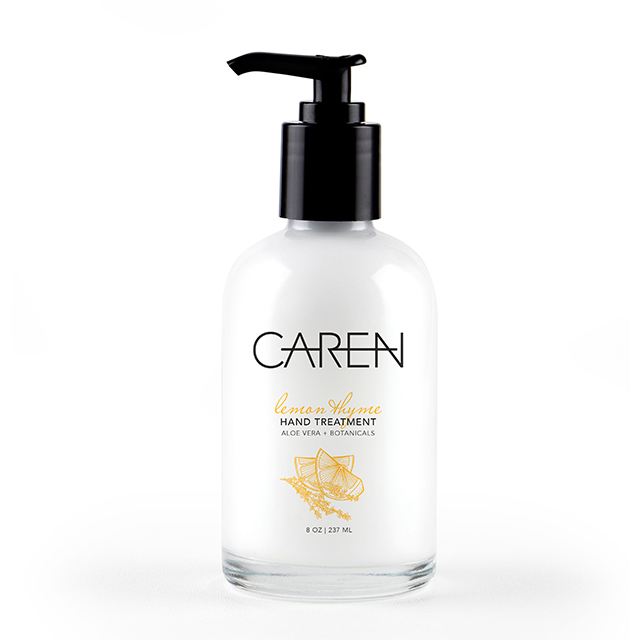 Caren Hand Treatment - Lemon Thyme - 8 oz Glass Bottle