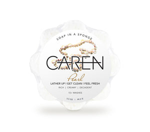 Caren Soap Sponge | Pearl | White Daisy