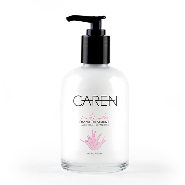 Caren Hand Treatment - Pink Powder - 14 oz Glass Bottle Case