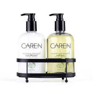 Caren Sink Set Duo - Rosemary Pineapple - 14 oz Glass Bottles