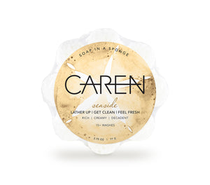 Caren Shower Soap Sponge - Seaside- White Daisy