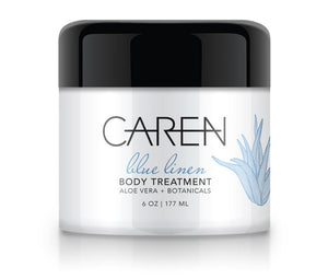 Caren Body Treatment - Blue Linen - 6 oz Glass Jar