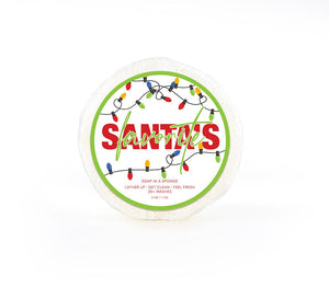 SANTA'S FAVORITE CIRCLE Shower Sponge - (Seaside)