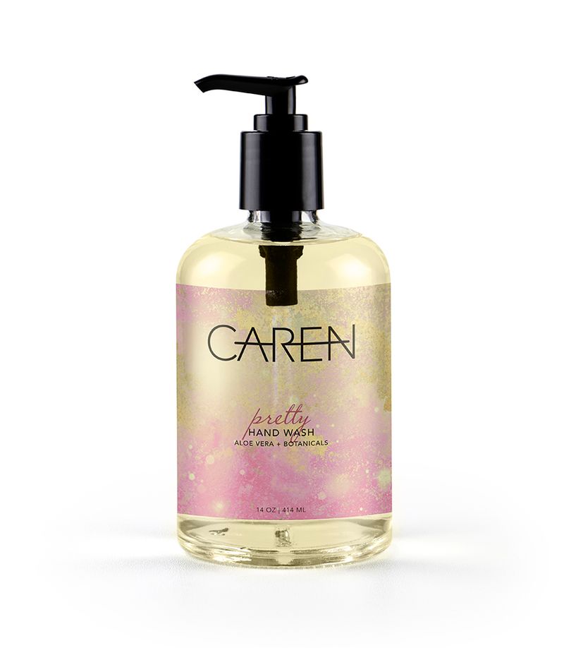 Caren Hand Wash - Pretty - 14 oz Glass Bottle