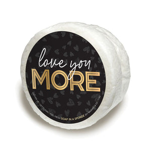 Love You More | Seaside Shower Soap Sponge White