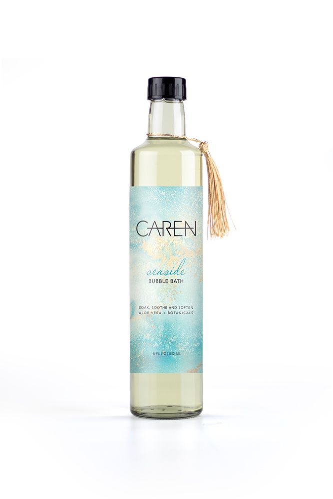 Caren Bubble Bath -Seaside- 18 oz Glass Bottle