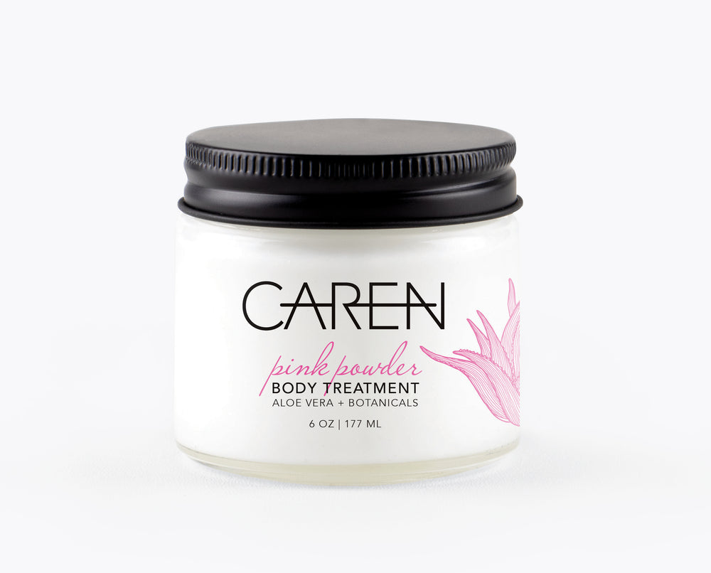 Caren Body Treatment - Pink Powder - 6 oz Glass Jar Case