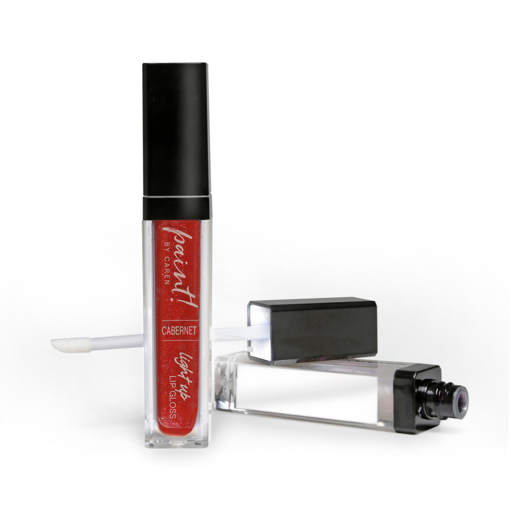 
            
                Load image into Gallery viewer, PAINT! Light Up Lip Gloss - CABERNET
            
        