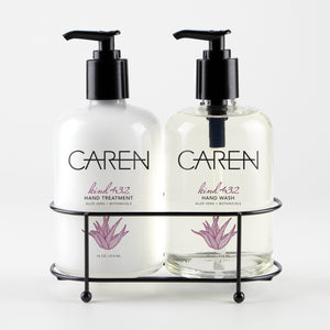 
            
                Load image into Gallery viewer, Caren Sink Set Duo - Kind432 14 oz Glass Bottles Case
            
        