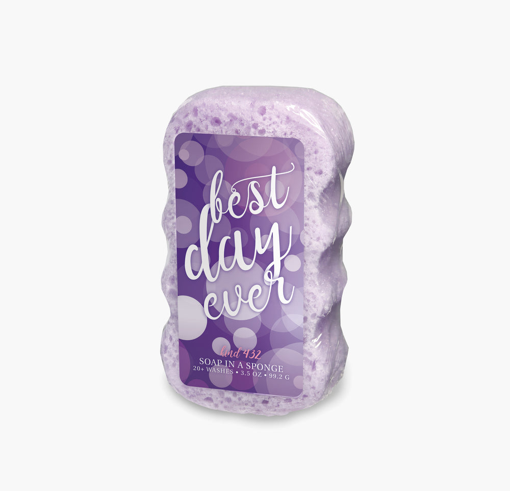 Caren Shower Soap Sponge - Kind432 Best Day Ever