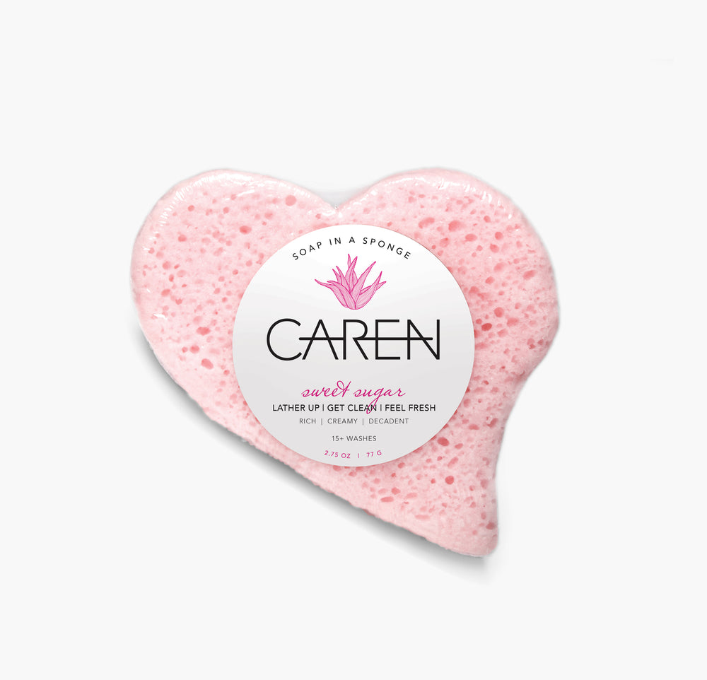Caren Original Shower Soap Heart Sponge, Red Cocoa - 2.75 oz – To The Nines  Manitowish Waters