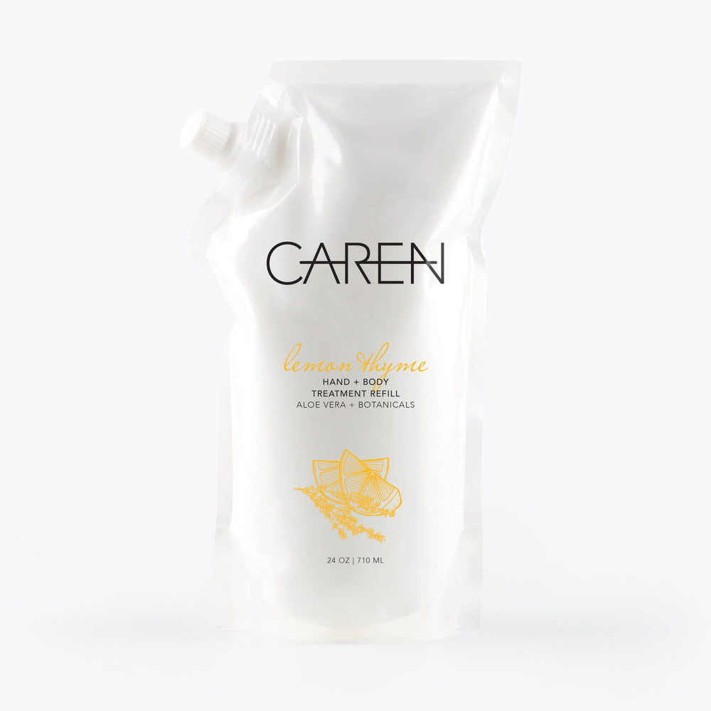Caren Hand Treatment - Lemon Thyme - 24 oz Refillable Pouch Case