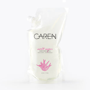 Caren Hand Wash - Sweet Sugar - 24 oz Refillable Pouch Case