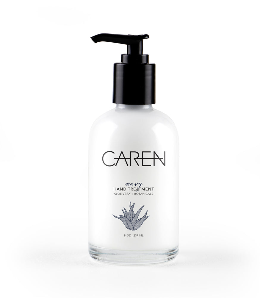Caren Hand Treatment - Navy - 8 oz Glass Bottle