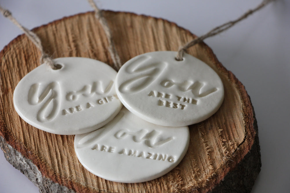 Caren Handcrafted Pottery YOU are the Best Ornament