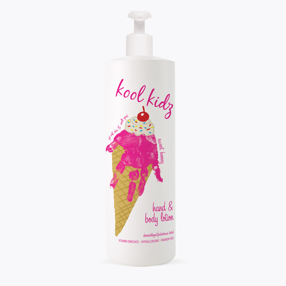 Kool Kidz Hand & Body Lotion Sweet Honey - 16 oz Ice Cream Case