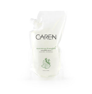 Caren Hand Wash -Rosemary Pineapple - 22 oz Refillable Pouch