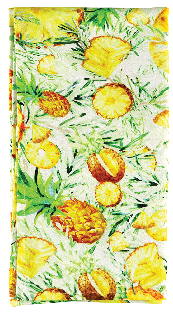 Caren Flour Sack Dish Towel -  Rosemary Pineapple