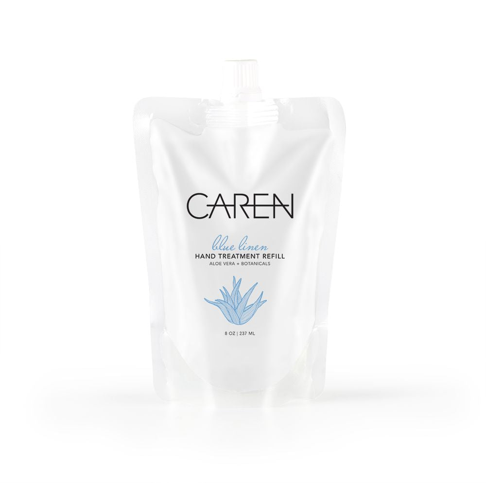 Caren Hand Treatment - Blue Linen - 8 oz Refill Pouch