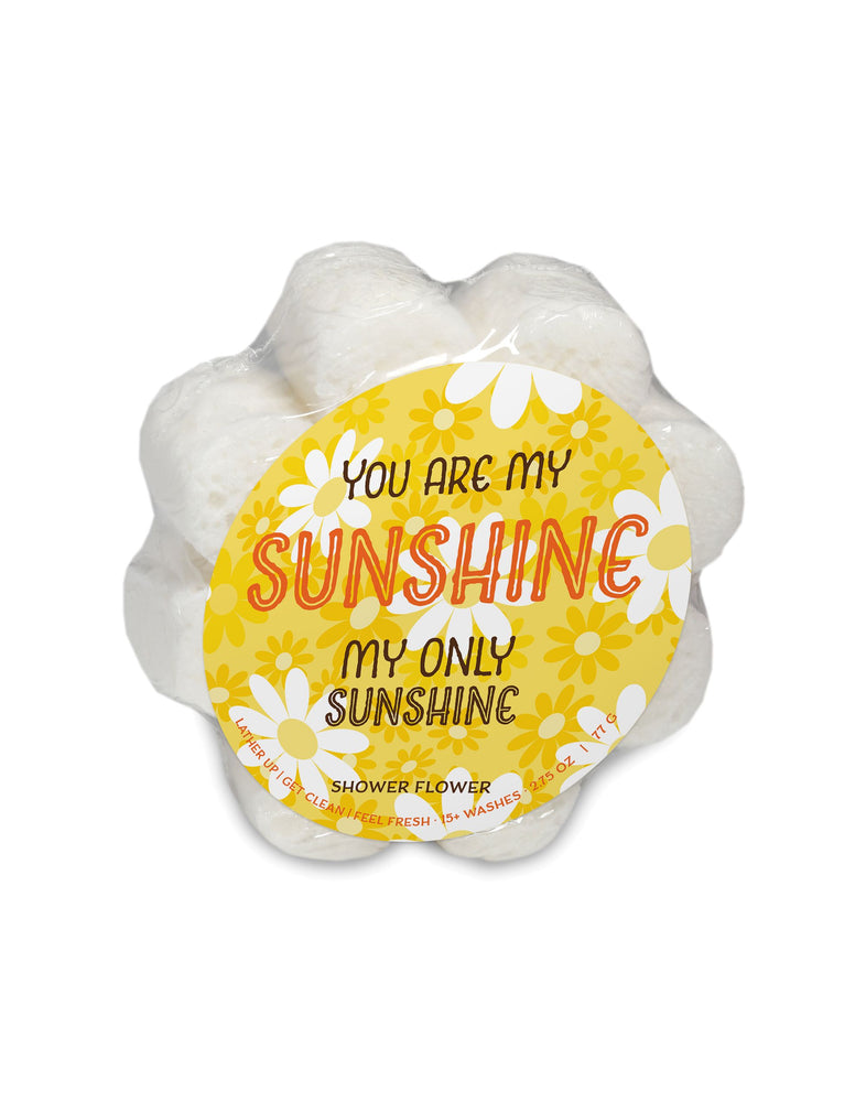 You are My Sunshine Shower Sponge White