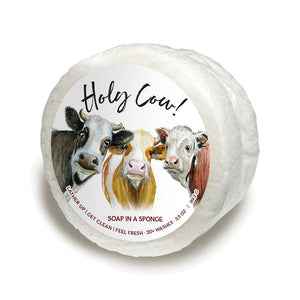 
            
                Load image into Gallery viewer, HOLY COW Shower Sponge White | Seaside
            
        