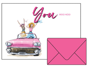 Flat Notecards - You WOO HOO!