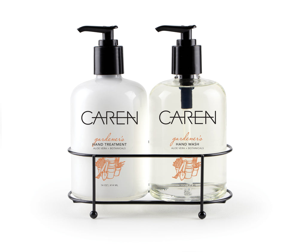 
            
                Load image into Gallery viewer, Caren Sink Set Duo - Gardener&amp;#39;s 14 oz Glass Bottles
            
        